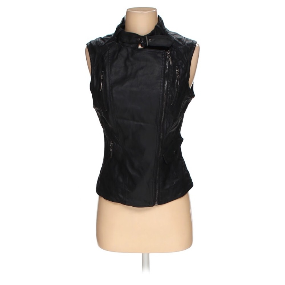 Faux Leather Vest